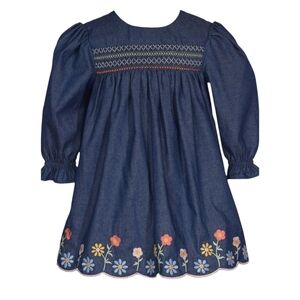 Bonnie Baby
Baby Girls Embroidered Denim Woven Dress 2_2T Toldelr
